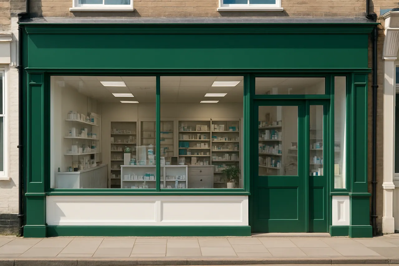 St Matthew's Pharmacy shopfront